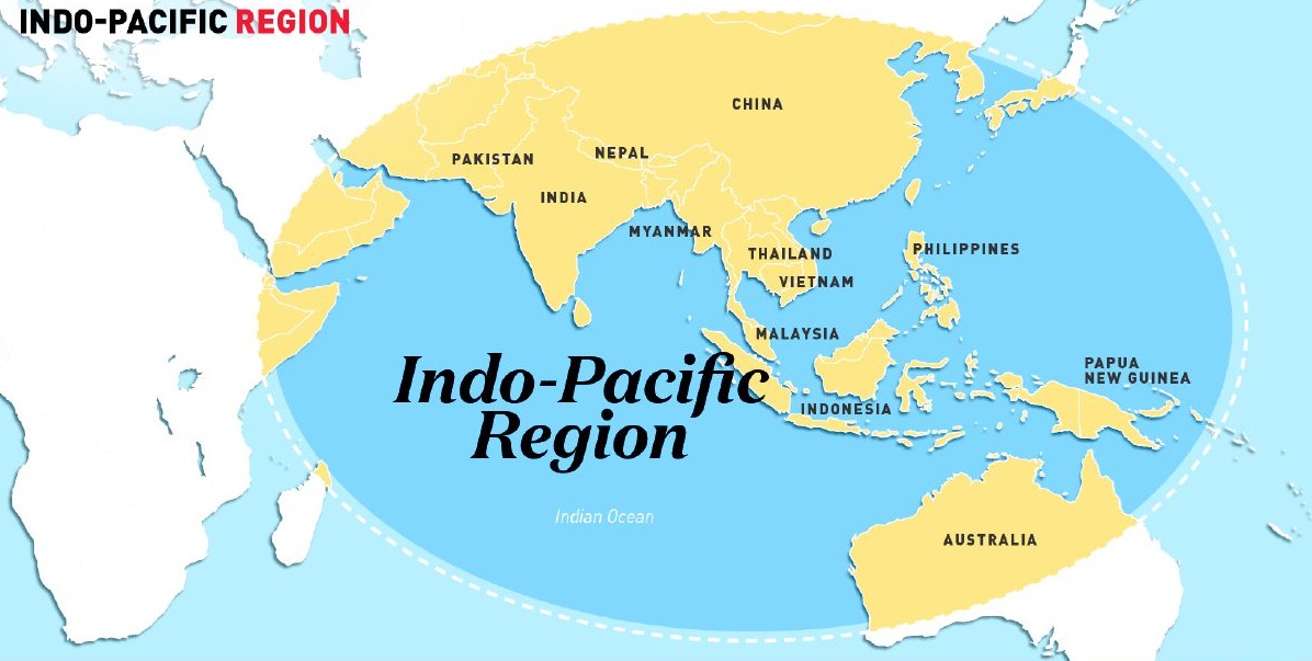 Indo Pacific Region on Map