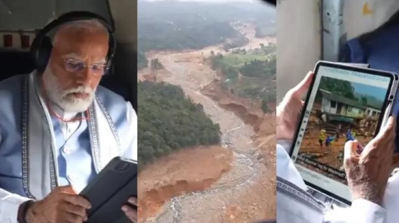 'राष्ट्रीय आपदा' टैग की मांग के बीच प्रधानमंत्री मोदी ने भूस्खलन प्रभावित इलाके का किया दौरा