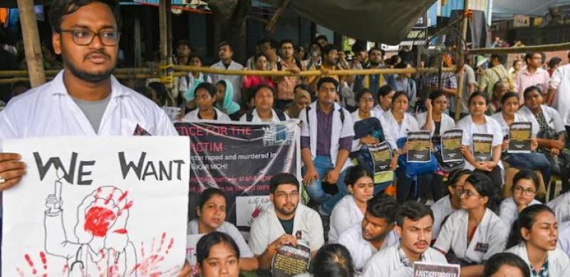 आरजी कर मेडिकल कॉलेज केस - सुरक्षा की मांग को लेकर जूनियर डॉक्टरों का आमरण अनशन जारी
