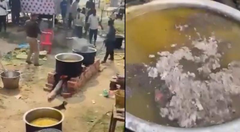 महाकुंभ - पुलिसकर्मी ने लोगों के लिए बनाए जा रहे भंडारे के प्रसाद में डाली राख और मिट्टी