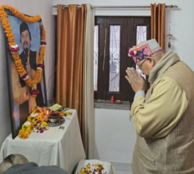 महाराज ने "घन्ना भाई" को उनके घर जाकर दी श्रद्धांजलि
