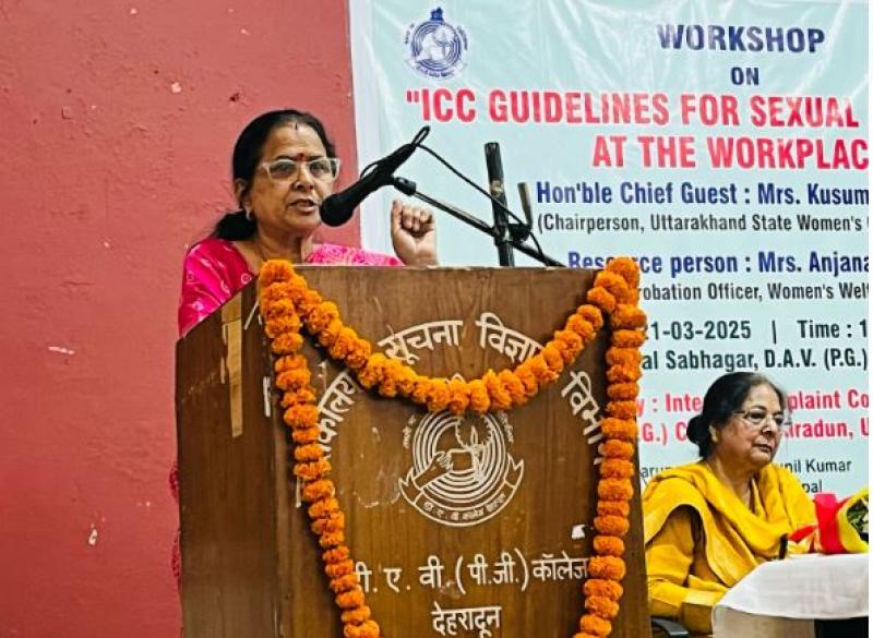 कार्यस्थल पर महिला कर्मचारियों का किया उत्पीड़न तो होगी कड़ी कार्रवाई- कुसुम कण्डवाल