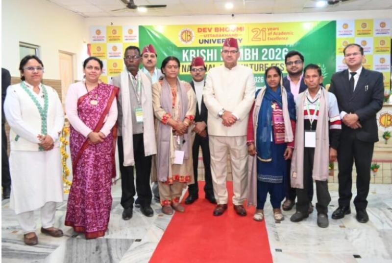कृषि मंत्री गणेश जोशी ने 'कृषि कुम्भ' में प्रगतिशील किसानों को किया सम्मानित