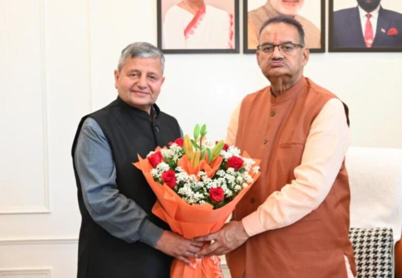 कृषि मंत्री गणेश जोशी से मिले प्रो. परविंदर कौशल
