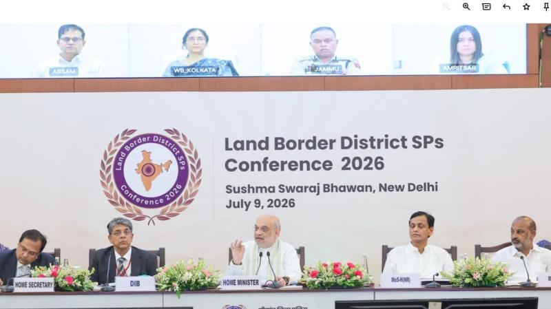 केंद्रीय गृह मंत्री अमित शाह की अध्यक्षता में हुई पहली 'लैंड बॉर्डर डिस्ट्रिक्ट एसपी कॉन्फ्रेंस -2026'