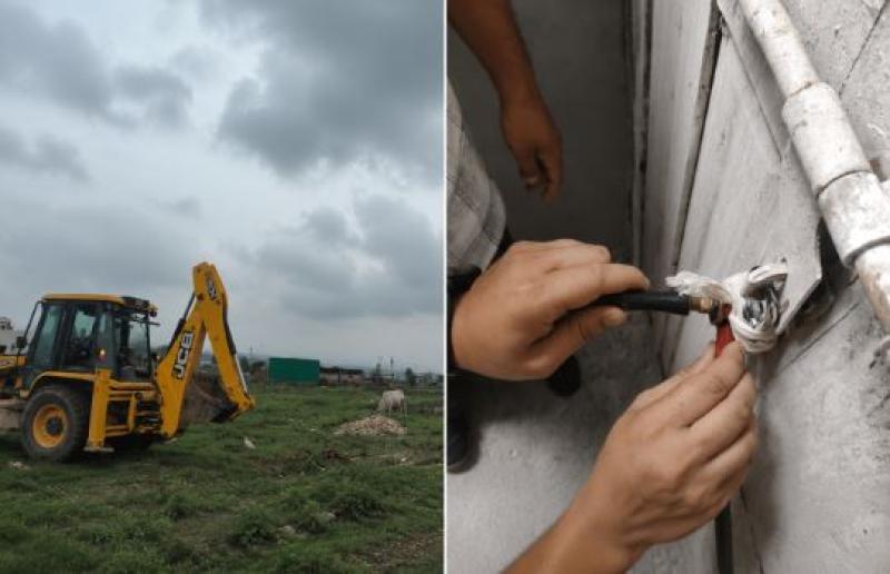 उपाध्यक्ष बंशीधर तिवारी की सख्ती : एमडीडीए का अवैध निर्माणों पर बड़ा प्रहार, अवैध प्लॉटिंग ध्वस्त, तीन निर्माण सील