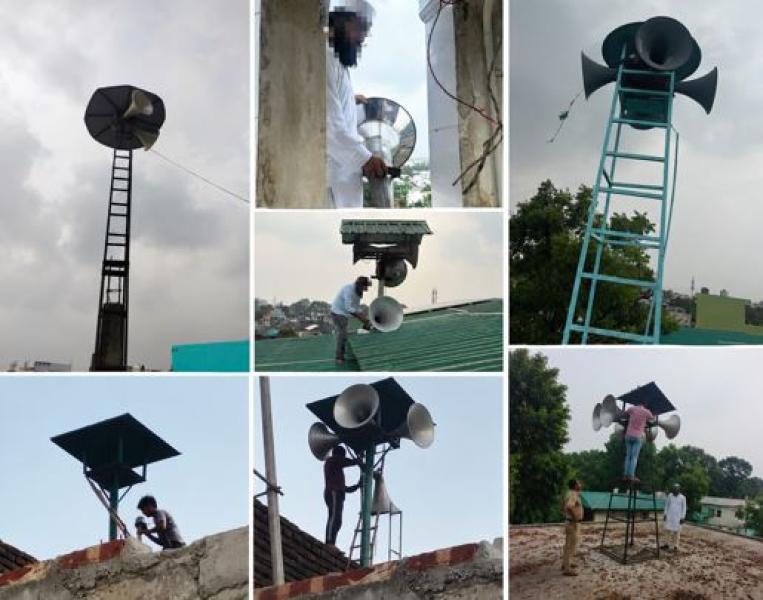 Action taken against loudspeakers operating in Dehradun without permission and in violation of prescribed standards.