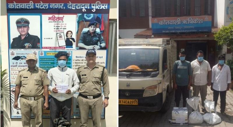 दून पुलिस का शराब तस्करों पर शिकंजा, चार आरोपी गिरफ्तार