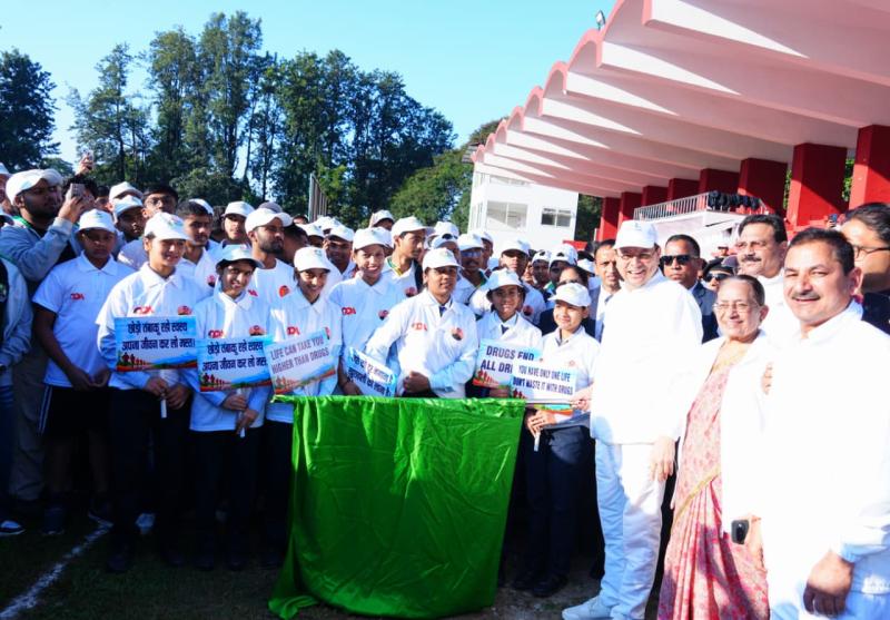 मुख्यमंत्री ने नशामुक्त उत्तराखण्ड वॉकथॉन को दिखाई हरी झंडी