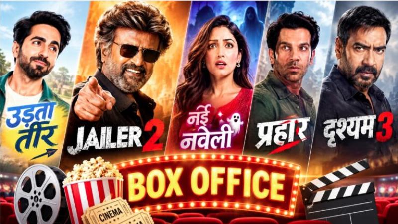 बॉक्स ऑफिस पर 'जेलर 2' का दबदबा कायम, जानें उड़ता तीर, प्रहार और दृश्यम 3 का हाल